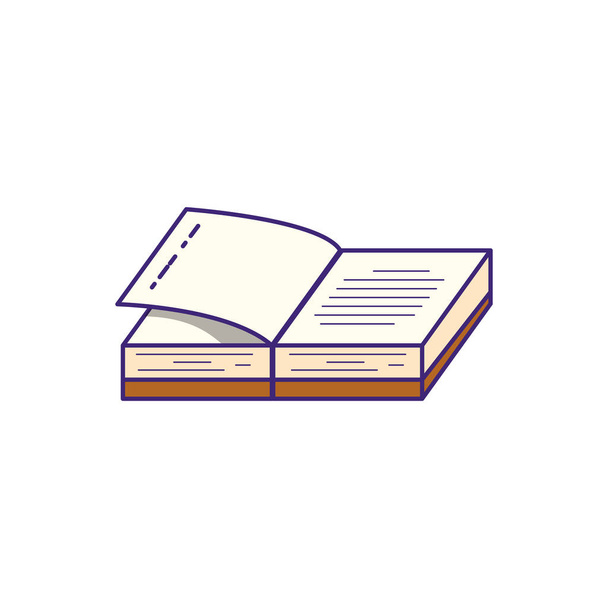 libro de texto oferta abierta icono aislado
 - Vector, Imagen