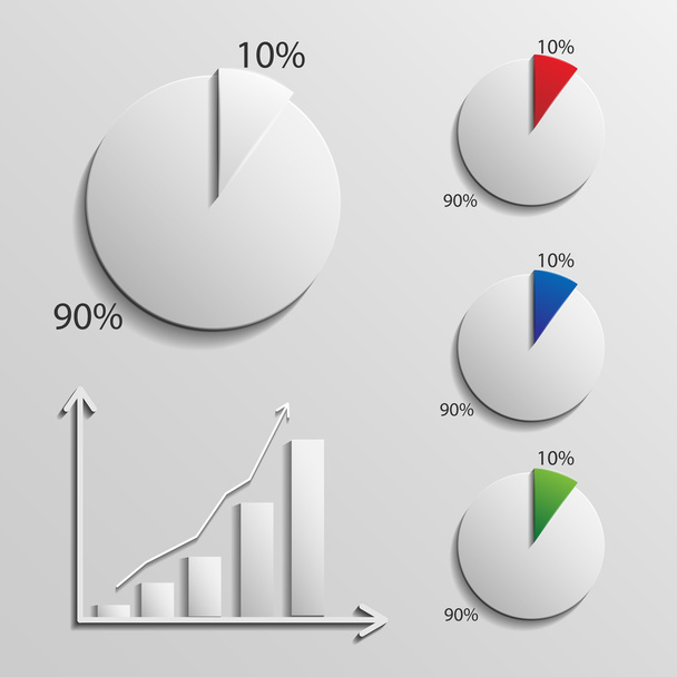 Infographic 10 percent - Вектор,изображение