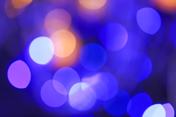 Blurred lights on dark background - Foto, Imagem