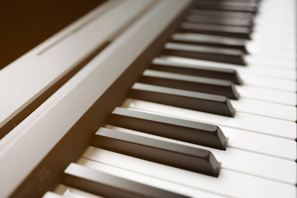 Close up piano keyboard - Photo, Image