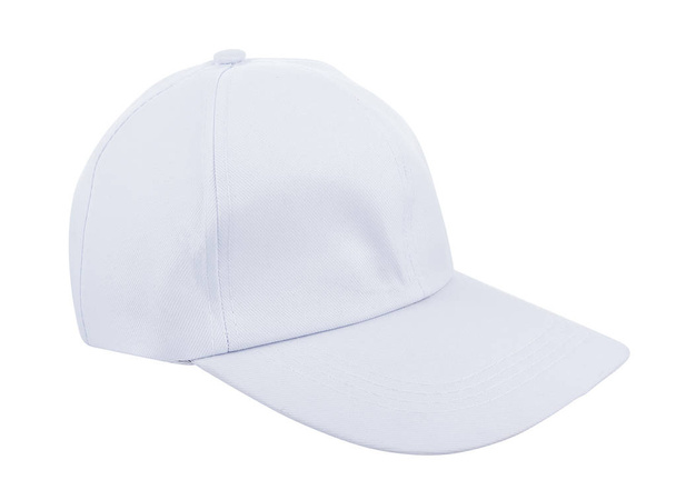 Chapéu branco isolado no fundo branco
 - Foto, Imagem