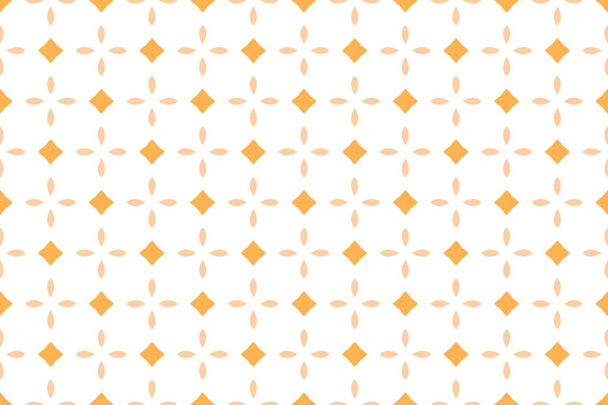 Seamless pattern. White background, shaped flower and square in  - Photo, Image