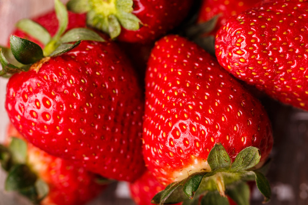 Close-up of strawberries. - Zdjęcie, obraz