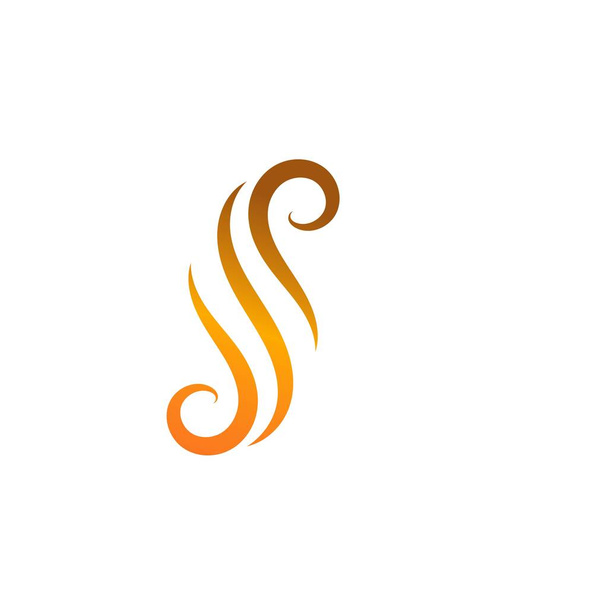 Fala ikona ilustracja logo szablon wektor włos  - Wektor, obraz