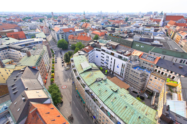 The aerial view of Munich city center - Foto, Imagen