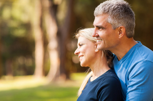 loving middle aged husband with wife outdoors - Valokuva, kuva