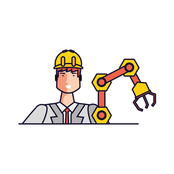 Isolated avatar of professional worker design - Vector, Image