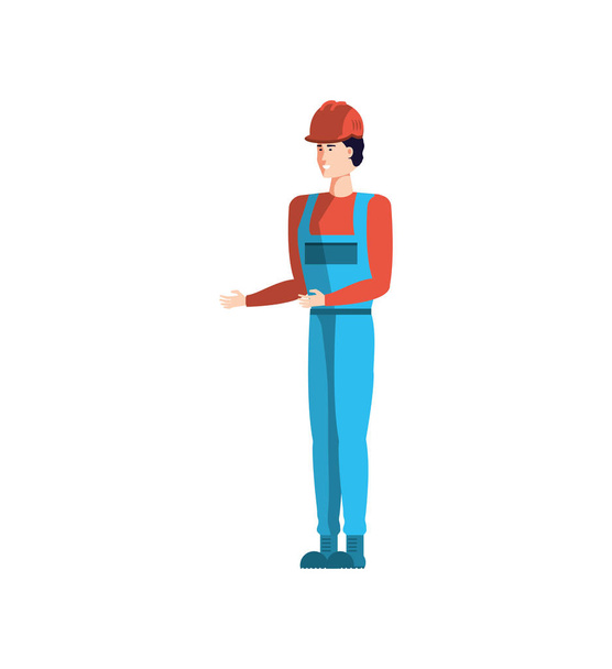 werknemer industriële avatar karakter - Vector, afbeelding