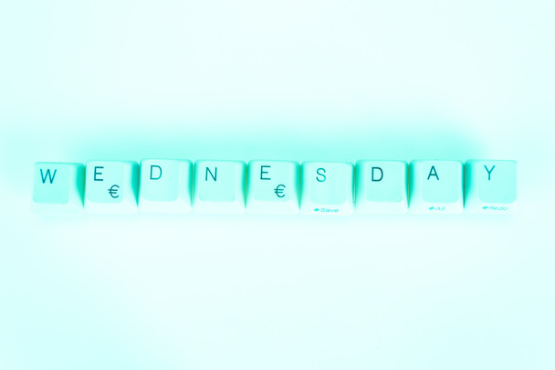 Wednesday word written with computer buttons - Fotó, kép