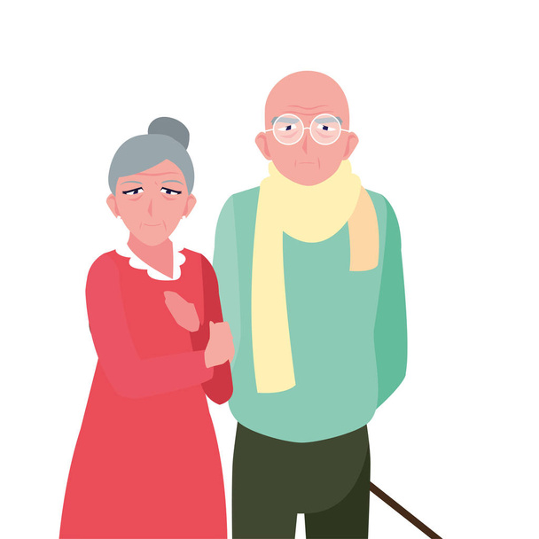 onnellinen isovanhemmat päivä tasainen muotoilu
 - Vektori, kuva
