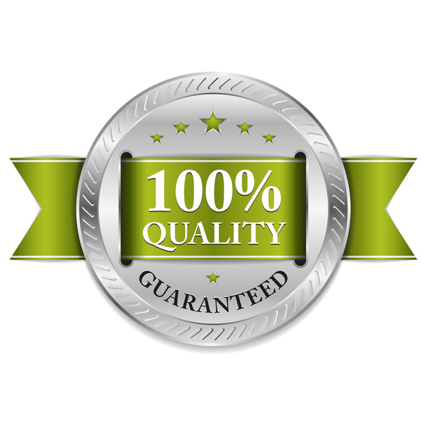 Big button 100 Percent quality - Vector, afbeelding