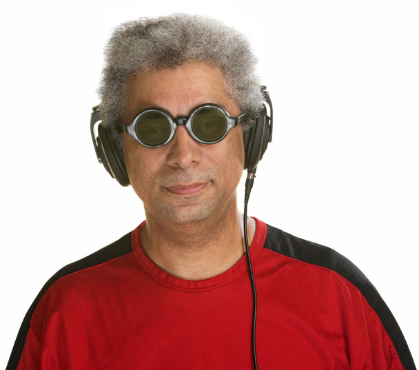 Easygoing Man with Headphones - Φωτογραφία, εικόνα