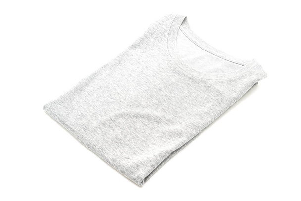 folded t-shirt on white background - Photo, Image