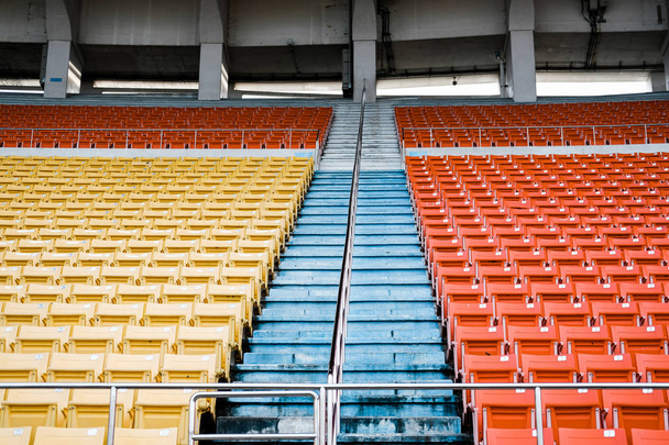 chair seat in sports stadium arena - Фото, изображение
