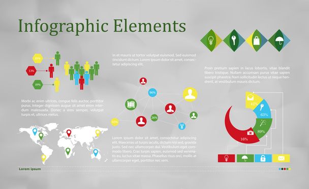 High quality business infographic elements - Vektor, obrázek