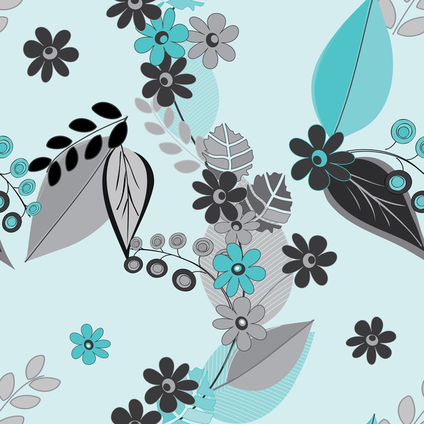 Abstract flower seamless pattern background - Vektor, kép