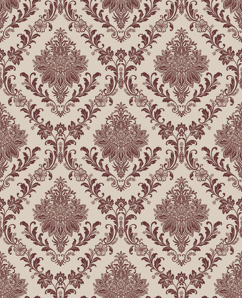 Vector Classic Damask Seamless Pattern  - Vector, Image