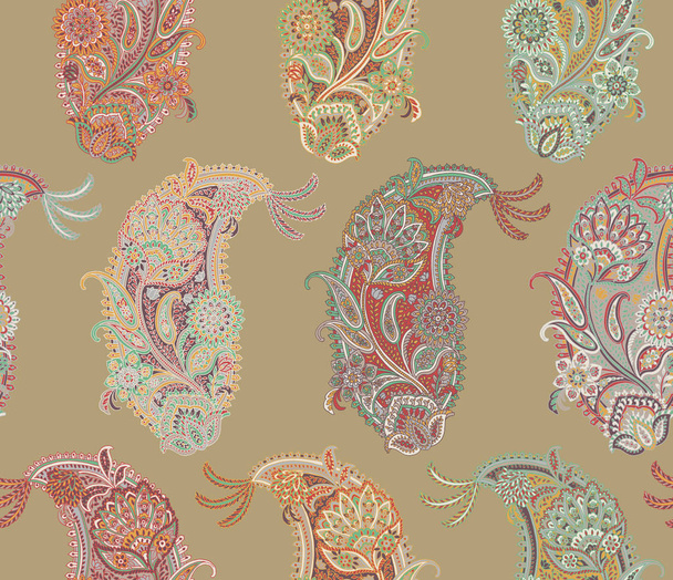 Naadloos patroon: Paisley stijl - Foto, afbeelding