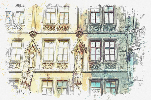 Architektura w Monachium w Niemczech - Zdjęcie, obraz