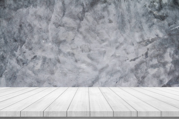 régi fa deszka padló cement fal textúra háttér  - Fotó, kép