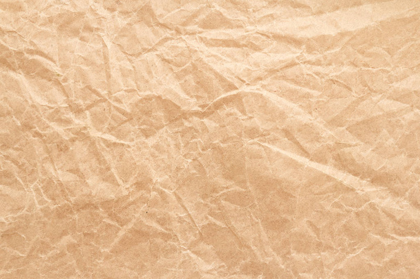 Yellow recycle fiber texture brown kraft paper cover background, center selective focus cardboard  - 写真・画像
