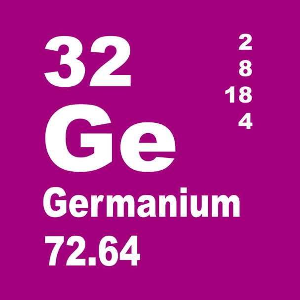 Germanium okresowego spisu elementów - Zdjęcie, obraz