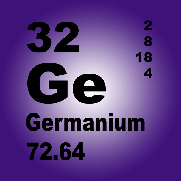Germanium Elementtien jaksollinen taulukko
 - Valokuva, kuva