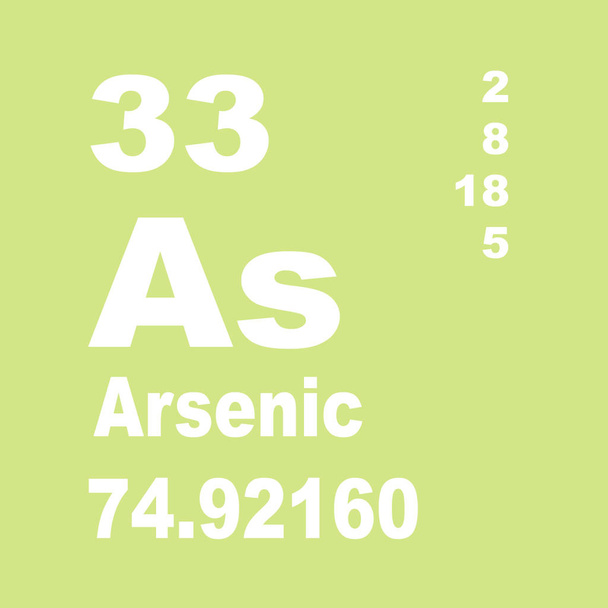 Arsenic Periodic Table of Elements - Photo, Image