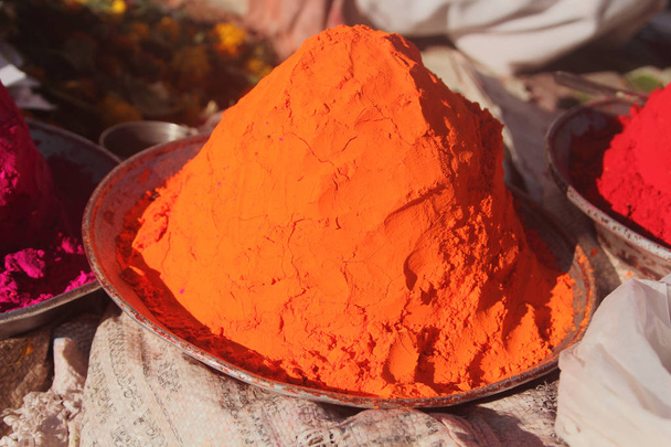 Rangoliho barvy pro prodej na trhu - Fotografie, Obrázek