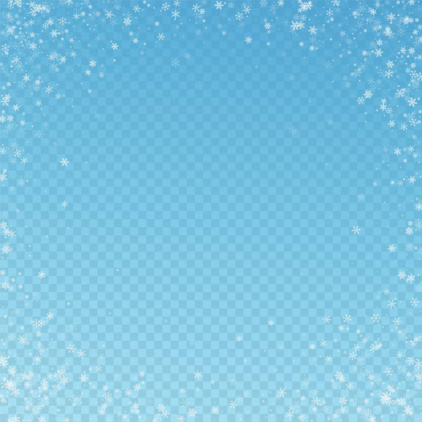 Mooie sneeuwval Kerst achtergrond. Subtiel fl - Vector, afbeelding