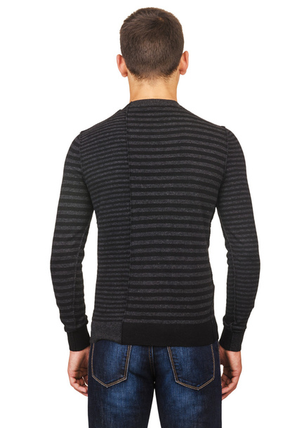Male sweater isolated on the white - Zdjęcie, obraz