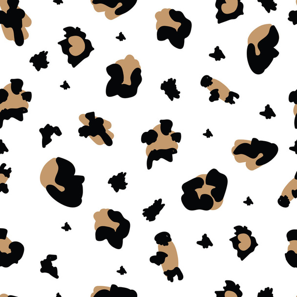 Fashion leopard seamless pattern for textile and backgrounds vector illustration. - Vektör, Görsel