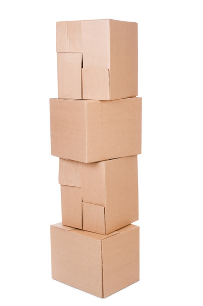 Set of boxes isolated on white - Photo, Image