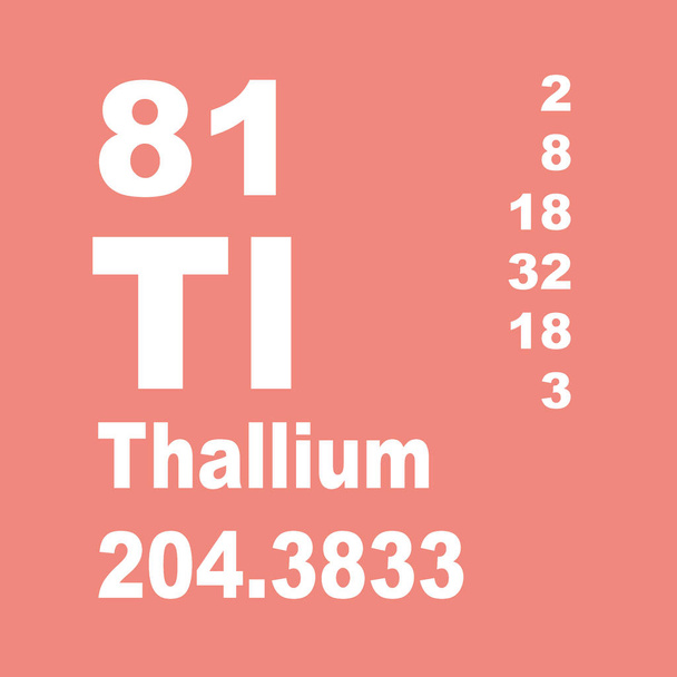 Thallium Periodická tabulka prvků - Fotografie, Obrázek