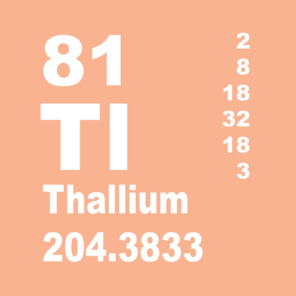 Tallium periódusos elemek - Fotó, kép