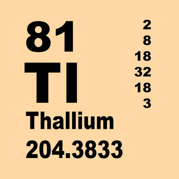 Tallium periódusos elemek - Fotó, kép