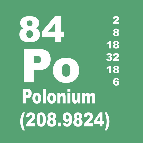 Polonium periodic table of elements - Photo, Image