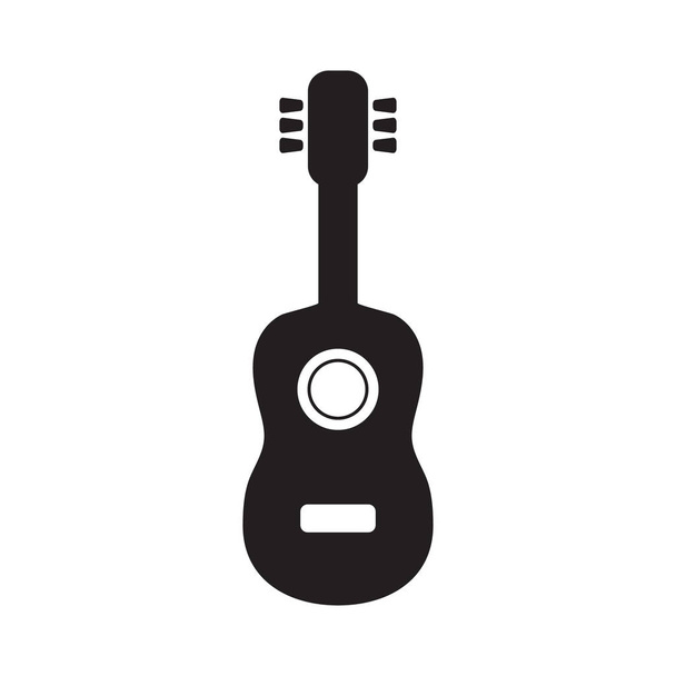 Вектор іконок гітари, знак акустичного музичного інструменту Ізольовано на білому тлі
. - Вектор, зображення