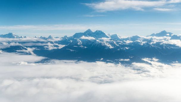 Mount Everest aerial view in Nepal - Photo, Image