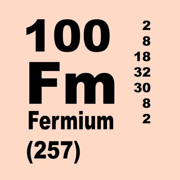 fermium Periódusos rendszer elemei - Fotó, kép