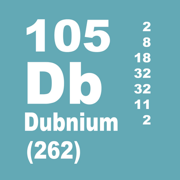 Dubnium Periodická tabulka prvků - Fotografie, Obrázek