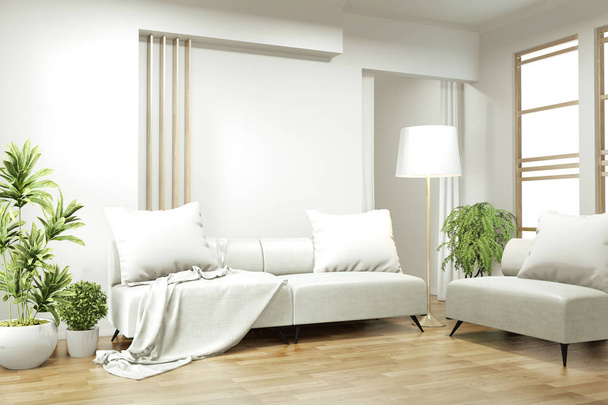 interior design, zen soggiorno moderno con poltrona e decorazione
. - Foto, immagini