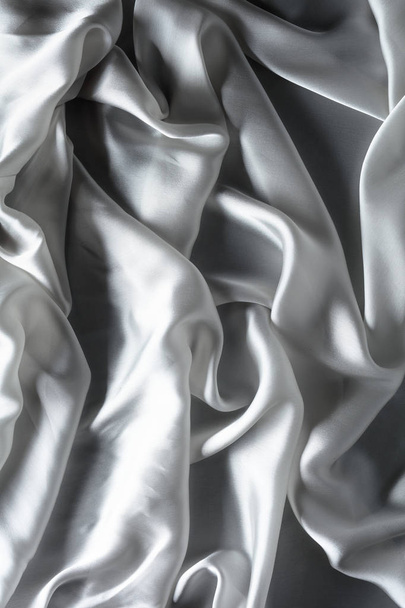 Silk satin fabric texture background. - Foto, afbeelding