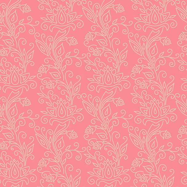 Abstract wallpaper with pattern of flowers - Vector, Image