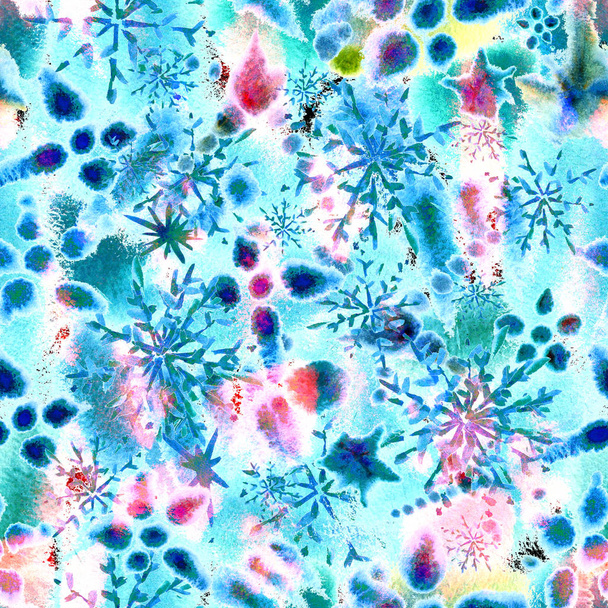 pastel soft delicate snow seamless pattern - Fotografie, Obrázek