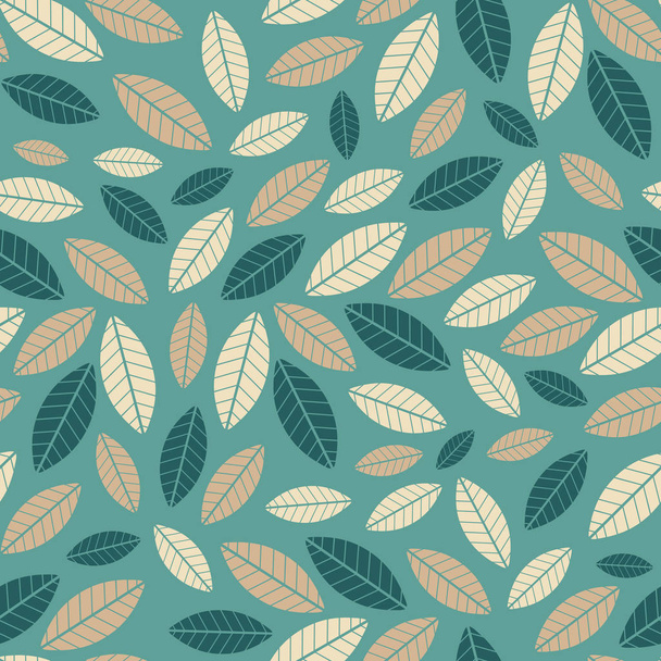 Seamless pattern with the image of leaves. - Vector, Image