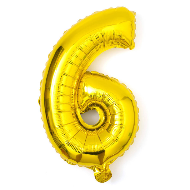 golden number nine balloon party decoration anniversary - Zdjęcie, obraz