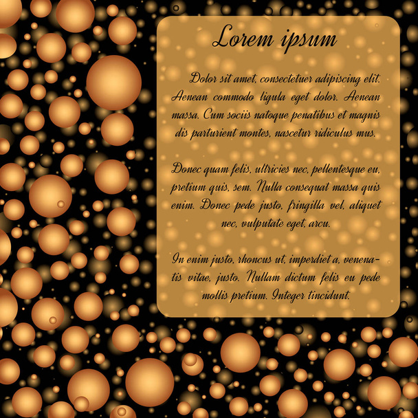 Bubble template of card, invitation. - Wektor, obraz