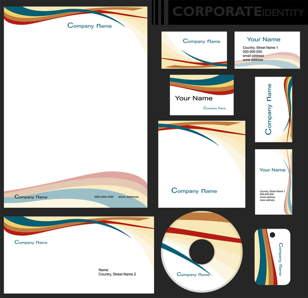 Corporate identity template. - Vektor, kép