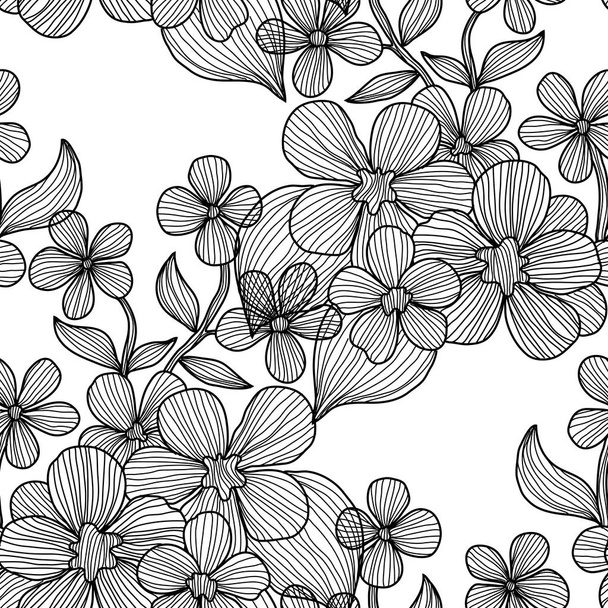 floral seamless pattern - Vector, Imagen